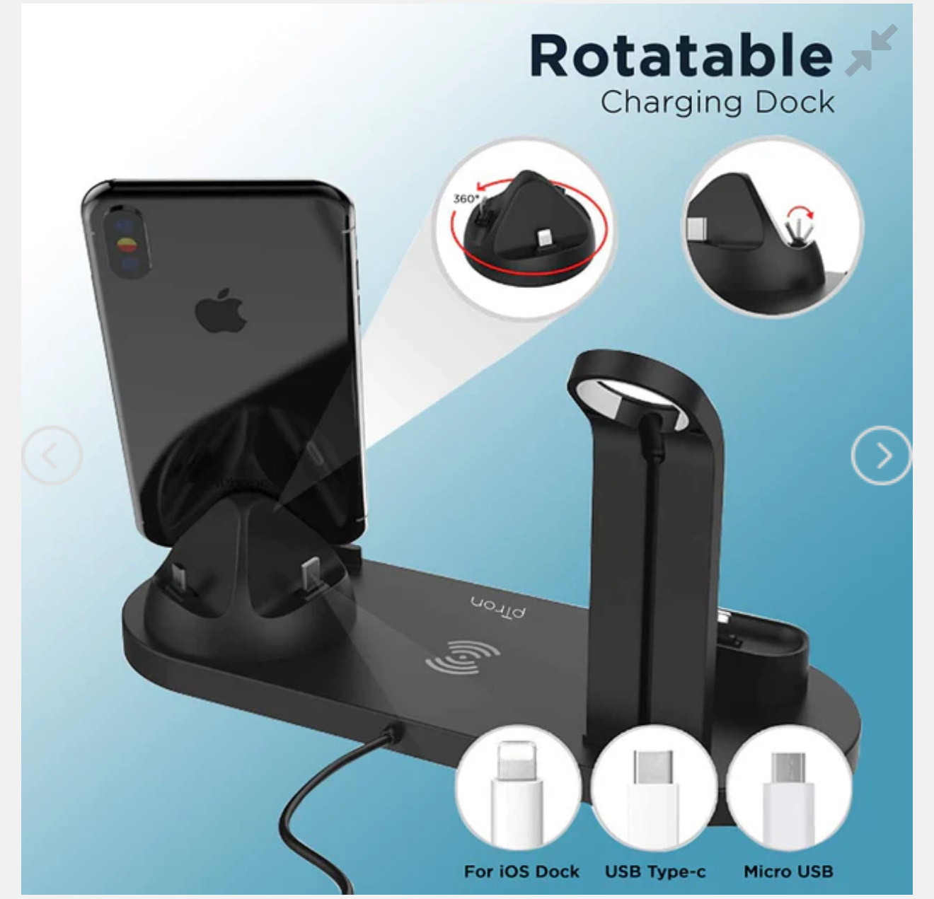 Multi-Function Charging Stand For iPhone, Android, Watch, 3 In 1 Charger Dock - Image 7