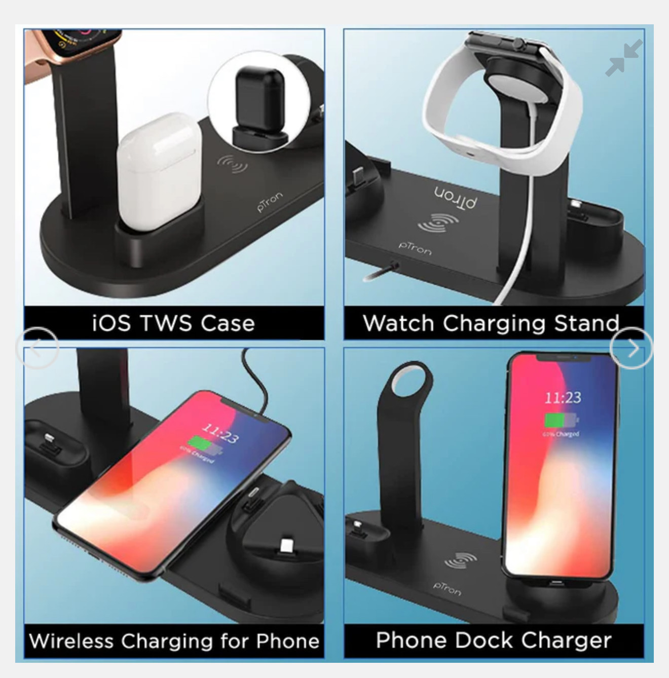 Multi-Function Charging Stand For iPhone, Android, Watch, 3 In 1 Charger Dock - Image 2