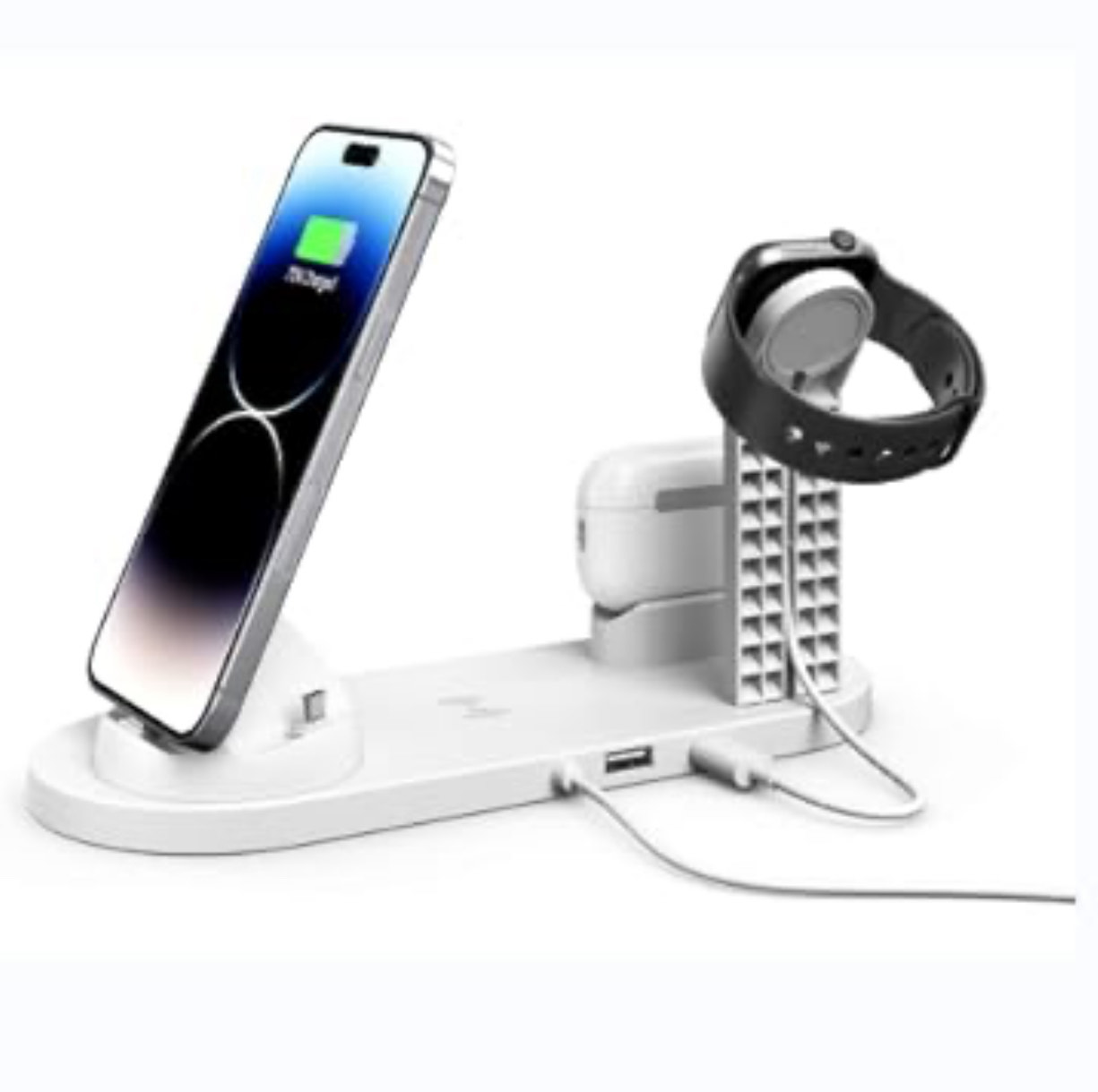 Multi-Function Charging Stand For iPhone, Android, Watch, 3 In 1 Charger Dock - Image 3