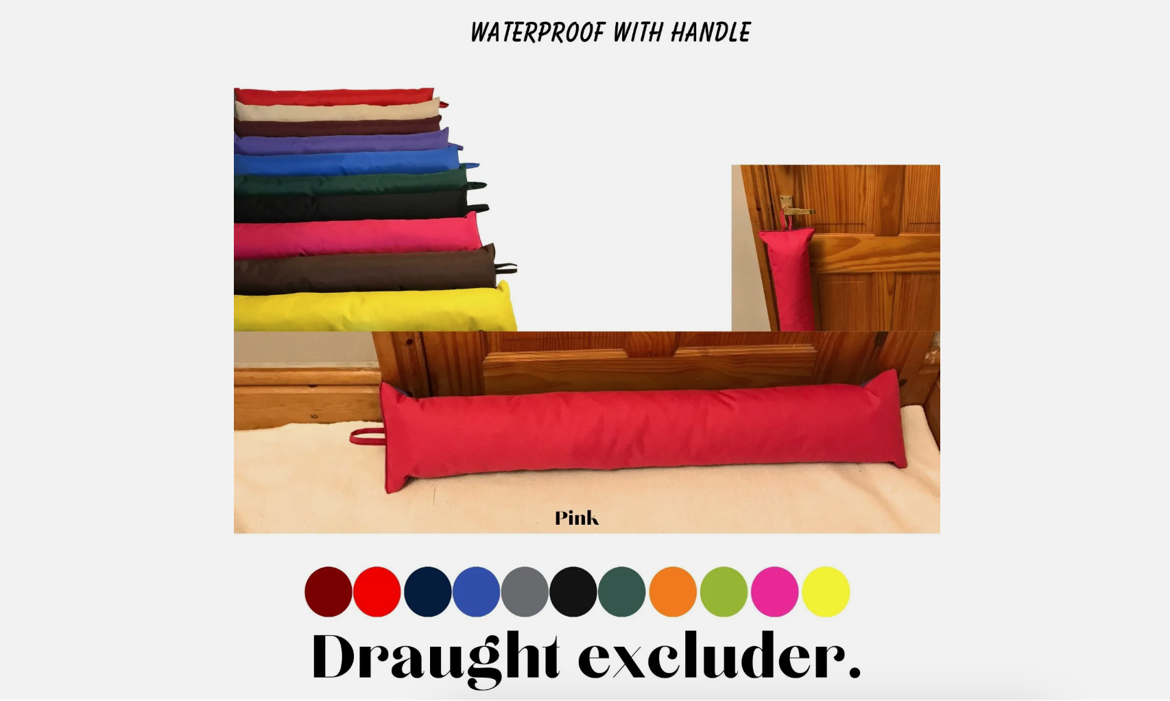 Waterproof Draught Excluder with Handle, Wind Stopper, Energy Saver, Door Window - Image 5