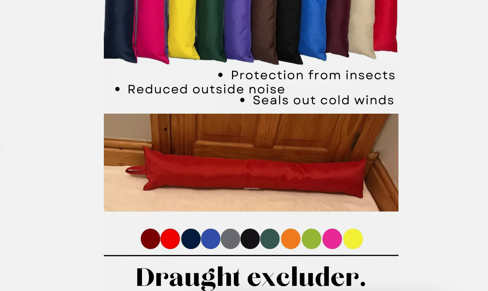 Waterproof Draught Excluder with Handle, Wind Stopper, Energy Saver, Door Window - Image 3