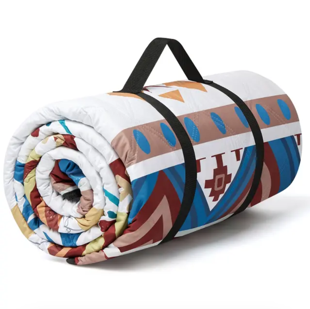 Witnewrage Waterproof Picnic Blanket, 200x200cm Large Beach Blanket - Image 2