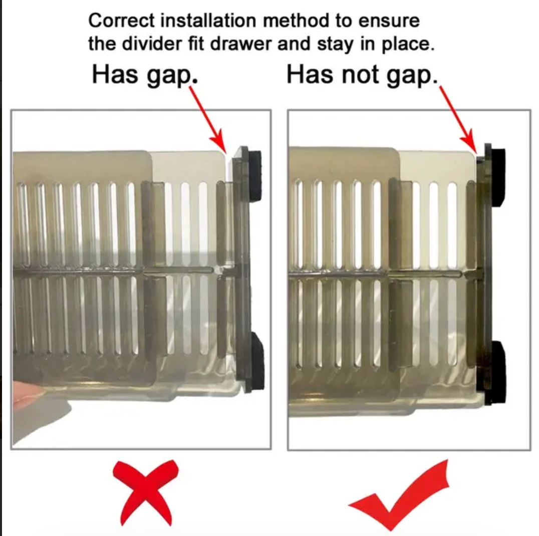 Baffect Drawer Dividers 4 Pack, Dresser Drawer Organizers - Image 2
