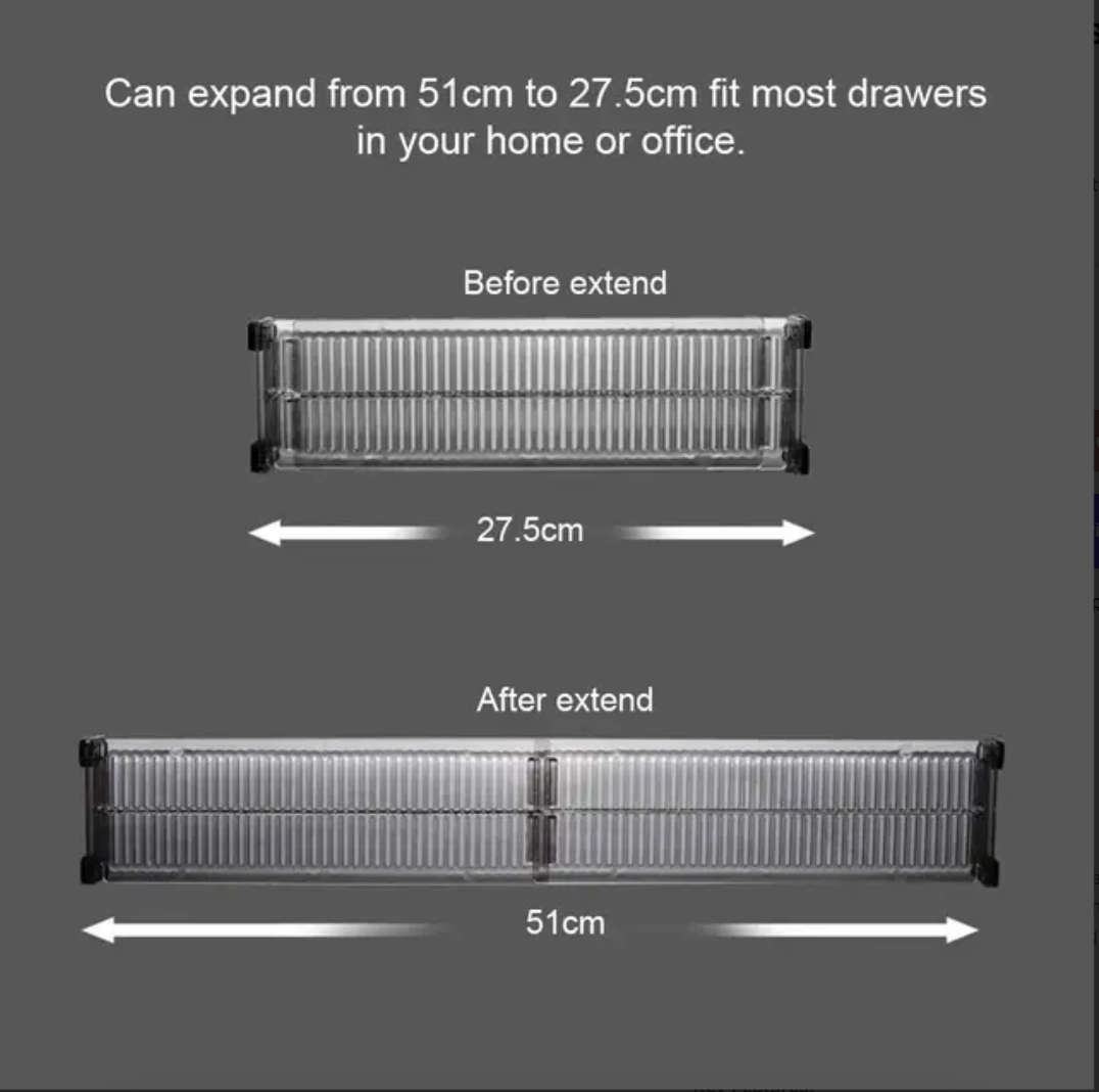 Baffect Drawer Dividers 4 Pack, Dresser Drawer Organizers - Image 3