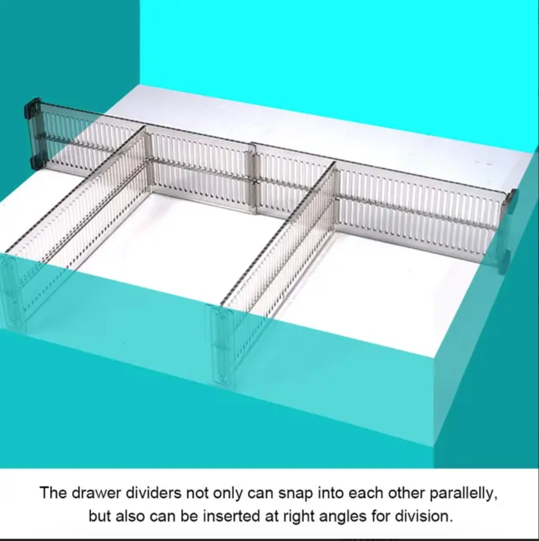 Baffect Drawer Dividers 4 Pack, Dresser Drawer Organizers - Image 5
