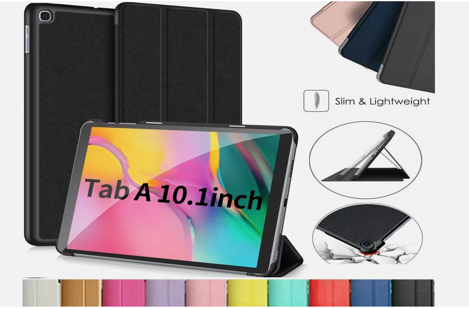 Smart Magnetic Stand Case Cover For Samsung Galaxy Tab A 10.1 T510 T515 (2019) - Image 2