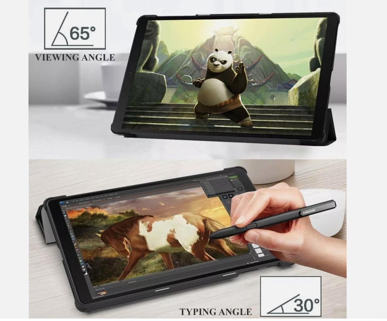 Smart Magnetic Stand Case Cover For Samsung Galaxy Tab A 10.1 T510 T515 (2019) - Image 7