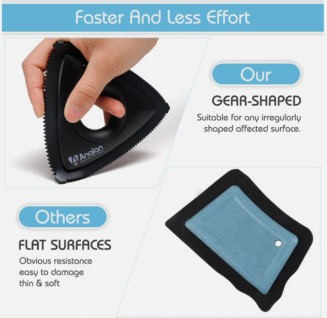 ANALAN Mini Pet Hair Remover Brush Animal Hair Removal Brush for Carpet - Image 4