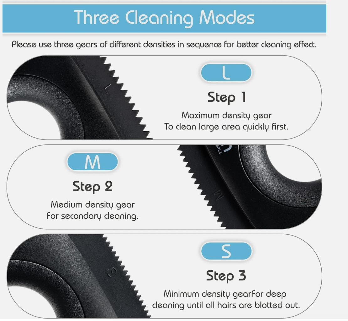 ANALAN Mini Pet Hair Remover Brush Animal Hair Removal Brush for Carpet - Image 5