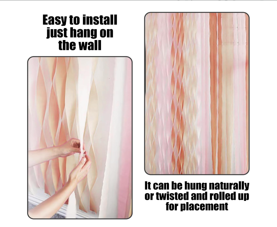 8 Pieces Of Crepe Paper Spiral Garland, Party Decorations, Party Scene Layout, Decorative Hangings, Creative Party Decorations - Image 4