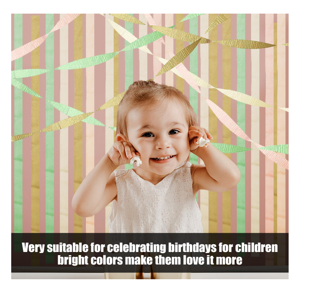 8 Pieces Of Crepe Paper Spiral Garland, Party Decorations, Party Scene Layout, Decorative Hangings, Creative Party Decorations - Image 5