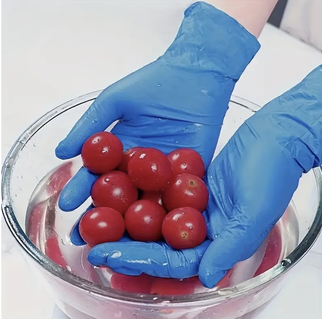 8 PCS Disposable Nitrile Gloves – Large Size | Waterproof, Anti-Slip, Multi-Purpose Cleaning & Protection Gloves - Image 6