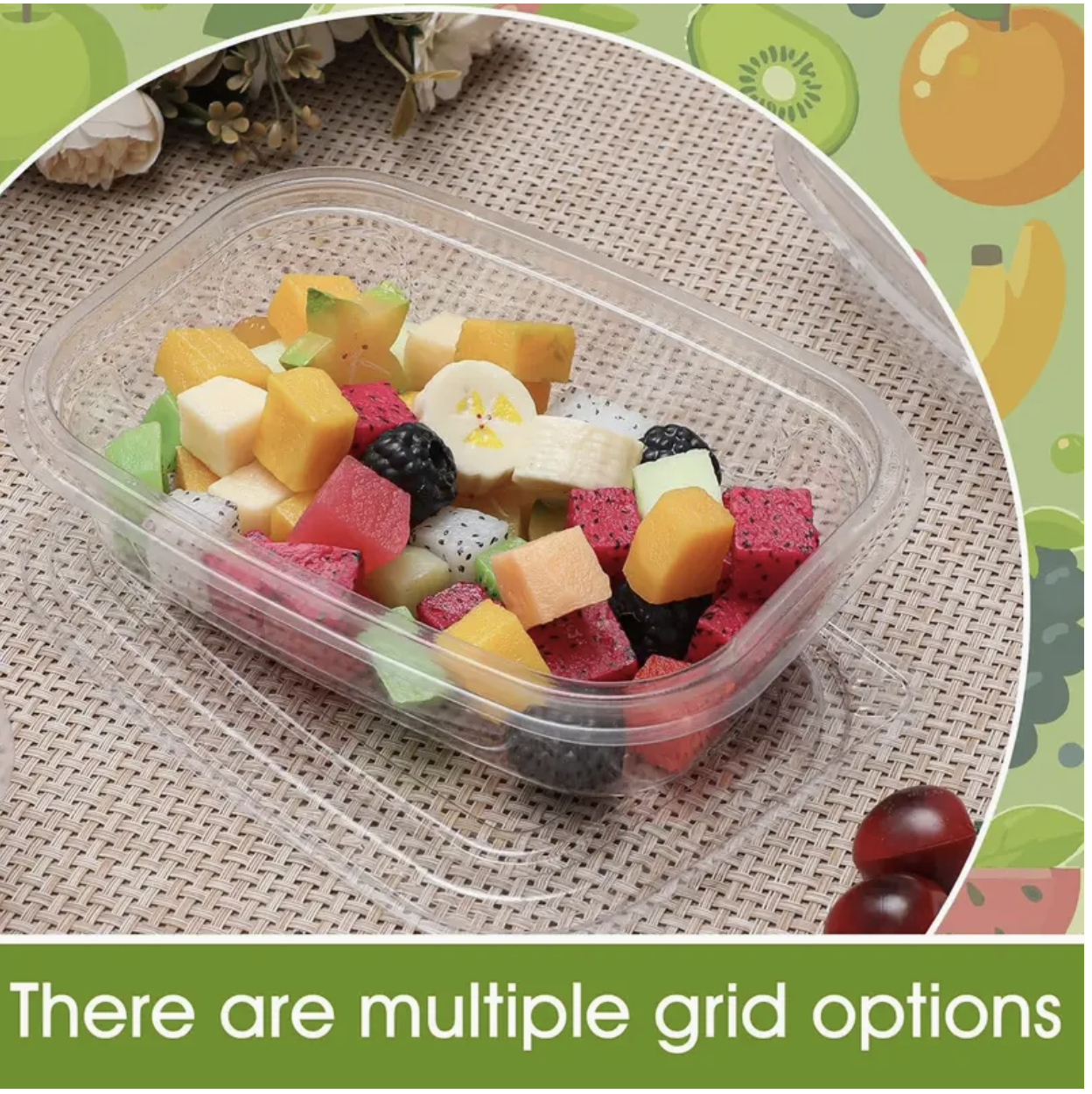 10 Pcs Heavy-Duty Reusable Food Storage Containers with Leakproof Lids – 350ml / 11.84oz Rectangular Stackable Containers, Microwave & Freezer Safe, Airtight & Durable - Image 3