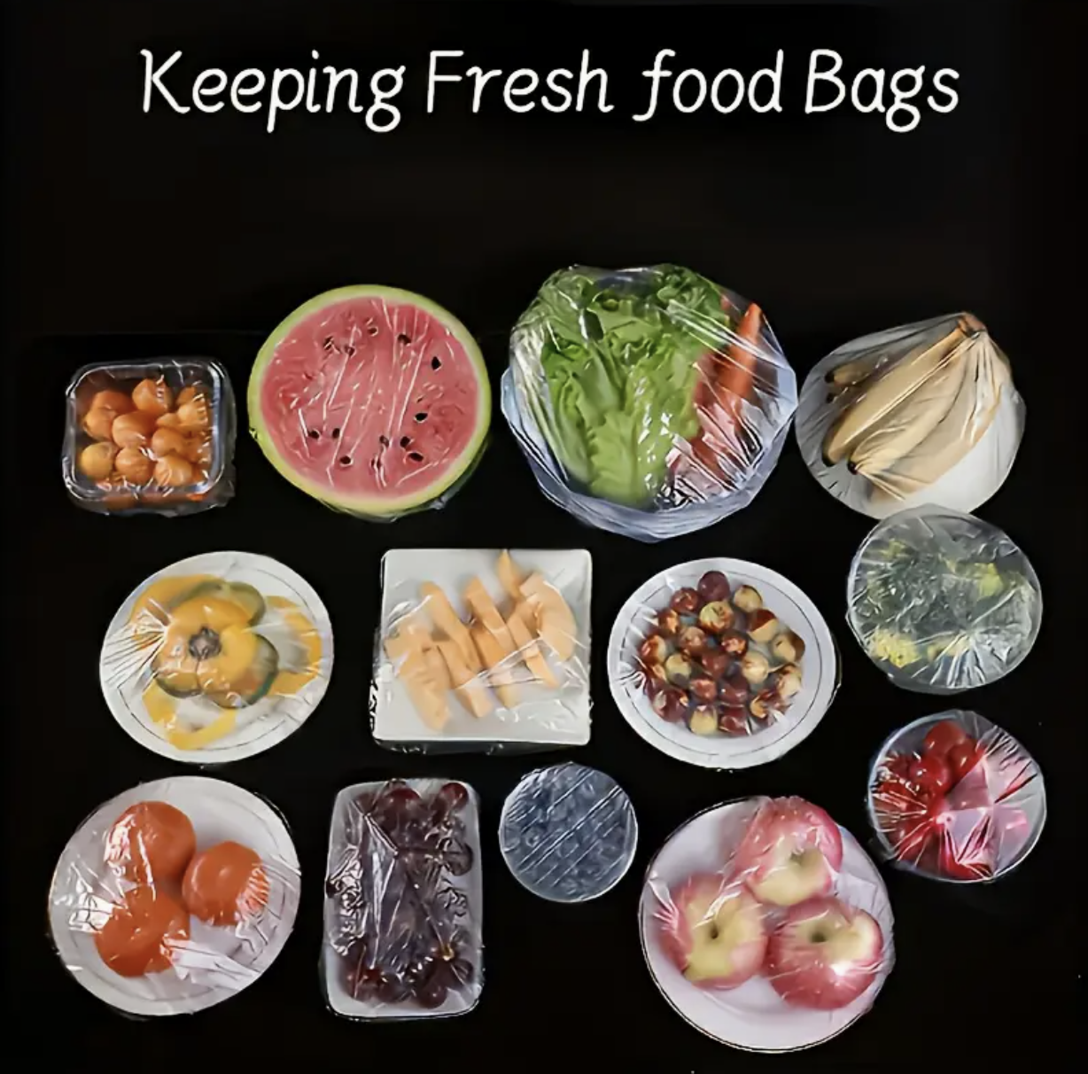 100pcs Individually Wrapped Plastic Food-Safe Cling Film Rolls – Transparent, Odorless & Dustproof, Hygienic Storage Wrap for Fridge, Microwave, Oven & Freezer - Image 5