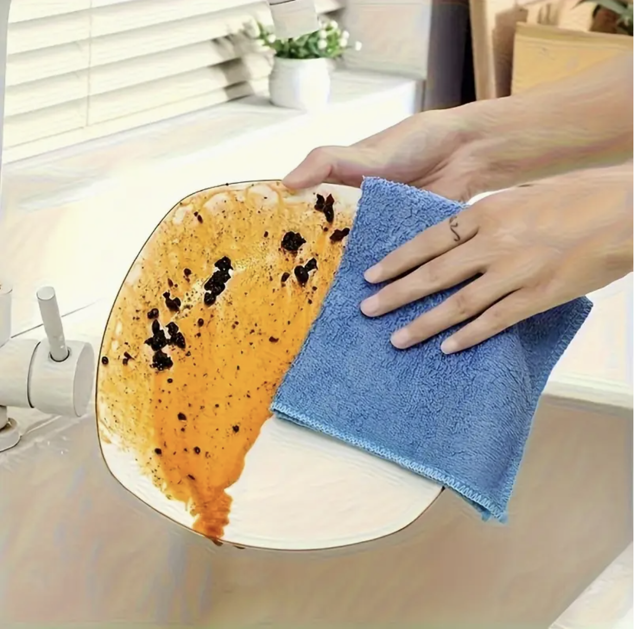 10pcs Multi-Purpose Microfiber Cleaning Cloths – Quick-Dry, Washable, Gift Box Set for Kitchen, Yard & Commercial Use - Image 5