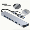 7-in-1 High-Speed USB 3.0 Data Transfer Adapter – Multiport Expansion Hub for Seamless Connectivity