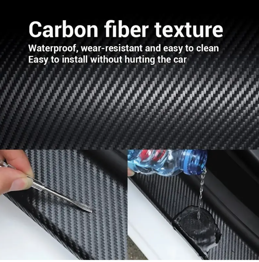 3D Carbon Fiber Car Door Edge Protector – Waterproof, Scratch-Resistant & Universal Fit - Image 5