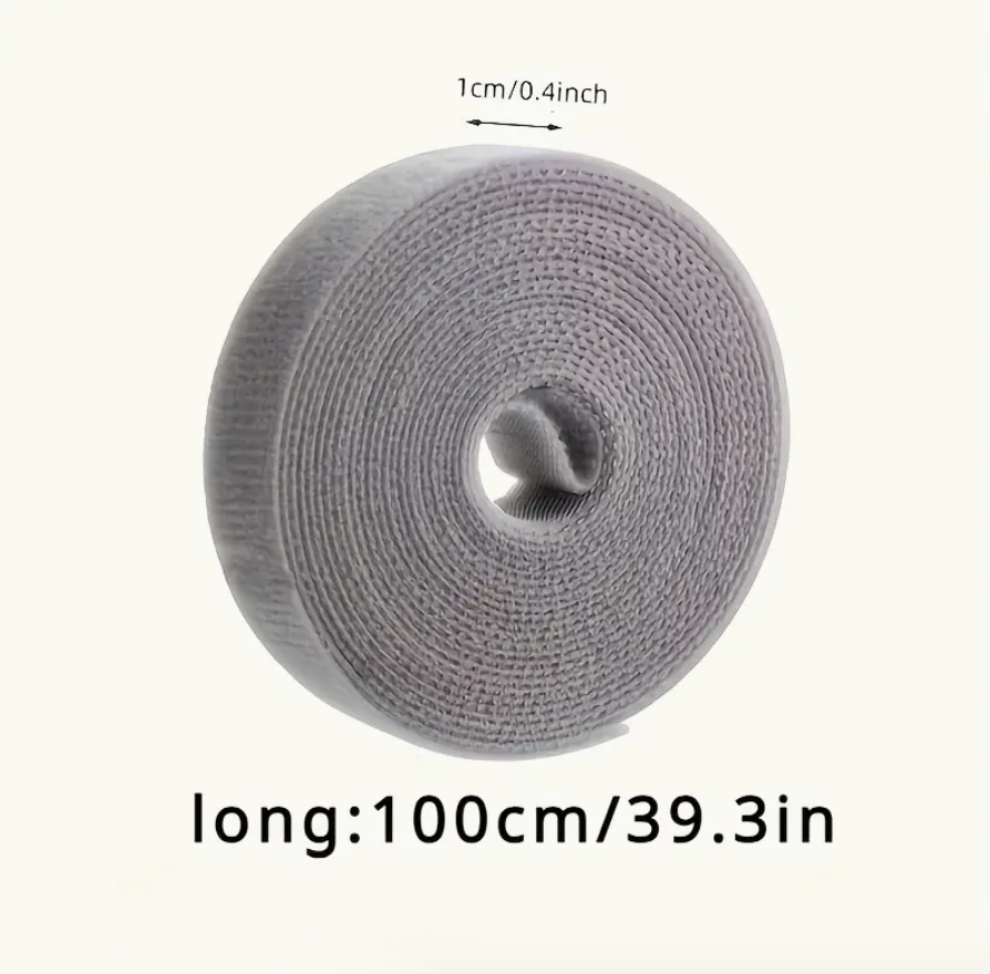 1 Roll Easy-to-Use Quick Fixing Tape – Multifunctional Cable Management & Wire Wrapping Organizer | Ideal for Computer, TV, Home & Office Cabling | Fastening Strap - Image 3