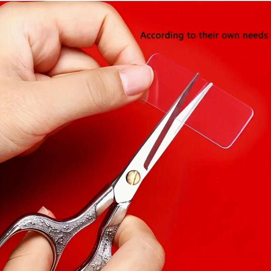 60pcs Multi-Purpose Double-Sided Tape Set – Transparent, Removable & Waterproof Hanging Strips - Image 4