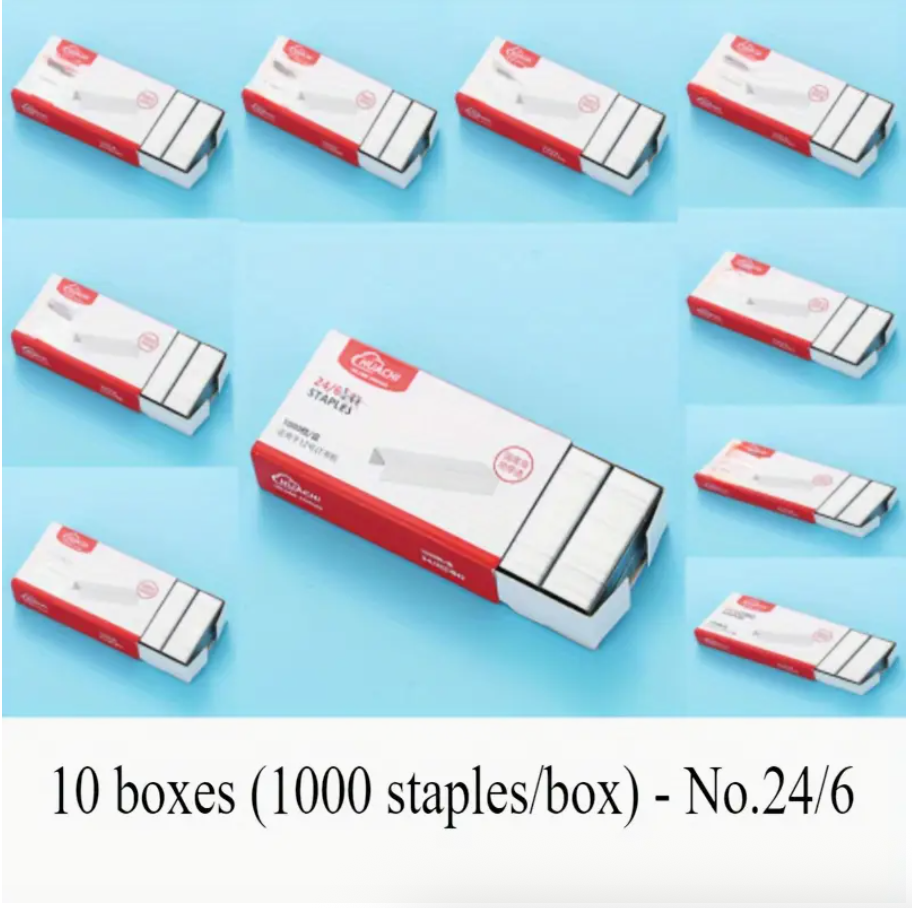 1pc Stapler – Model No. 275 (Black) with 10 Boxes of Staples Included | Portable, Labor-Saving Office & Home Stapler - Image 2