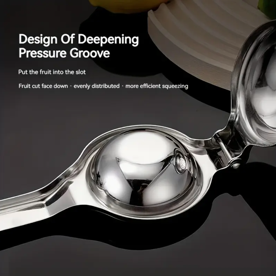 Stainless Steel Manual Juicer – Durable Handheld Lemon & Orange Squeezer for Home, Kitchen & Restaurant Use - Image 4