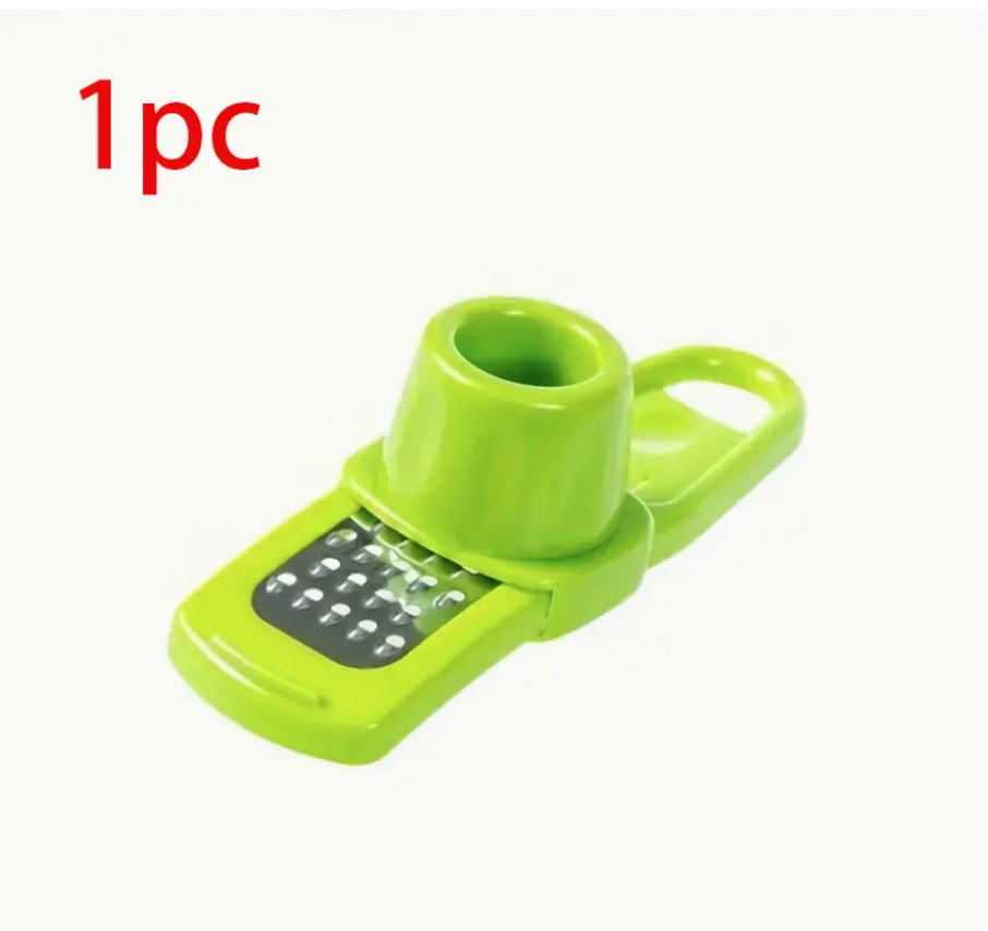Manual Garlic Press & Grinder – Durable Plastic, Easy-to-Use Multi-Functional Garlic Chopper & Crusher for Home Cooking - Image 2