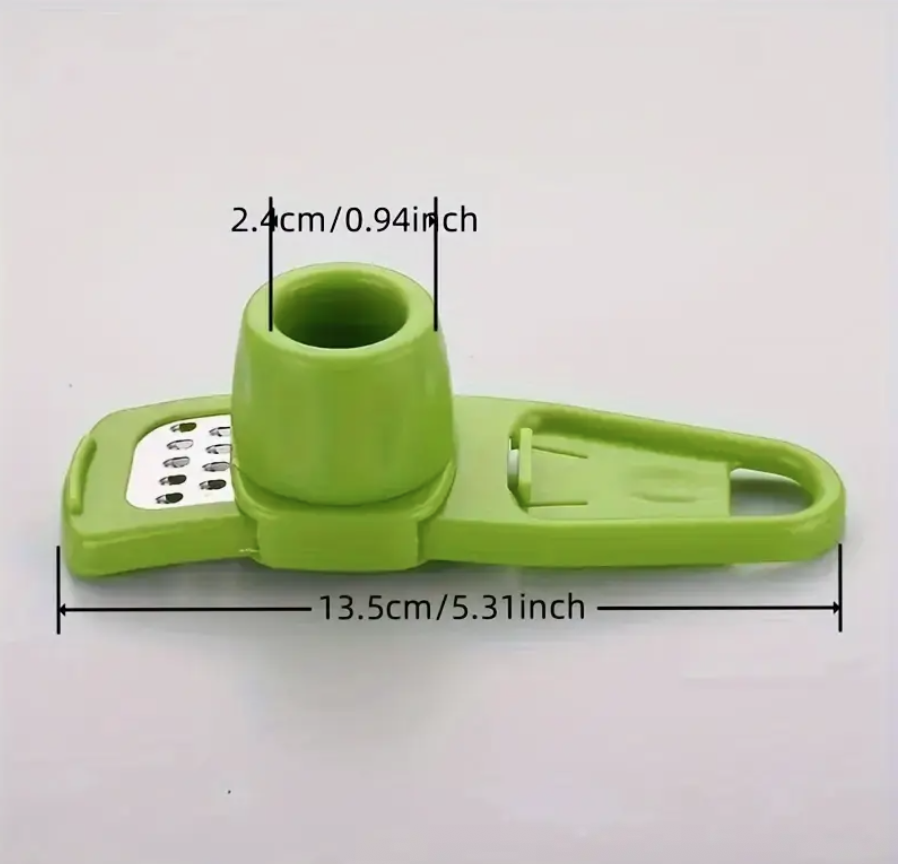 Manual Garlic Press & Grinder – Durable Plastic, Easy-to-Use Multi-Functional Garlic Chopper & Crusher for Home Cooking - Image 4