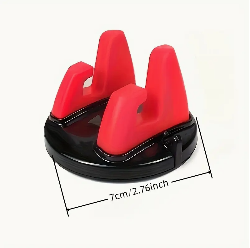360° Rotatable Car Phone Holder – ABS Dashboard Mount | Anti-Slip Universal Mobile Stand for GPS Navigation | Easy-Install Round Dashboard Holder - Image 2