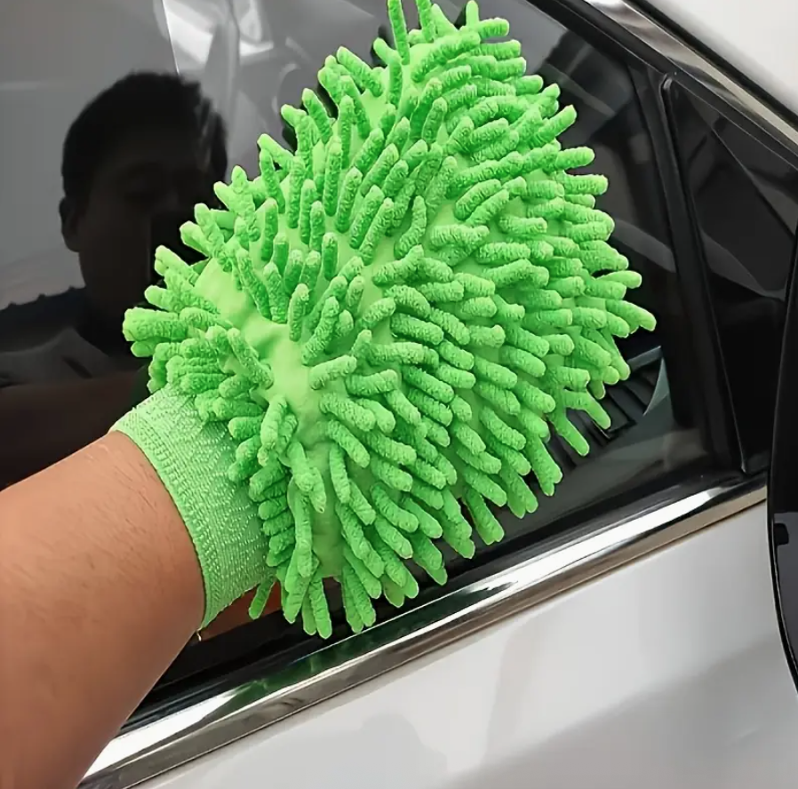 1PC Microfiber Car Wash Glove – Scratch-Resistant Cleaning Mitt for Cars, Home, and Kitchen | Ultra-Soft Wash Tool for Easter, Birthdays, Mother’s Day Gifts