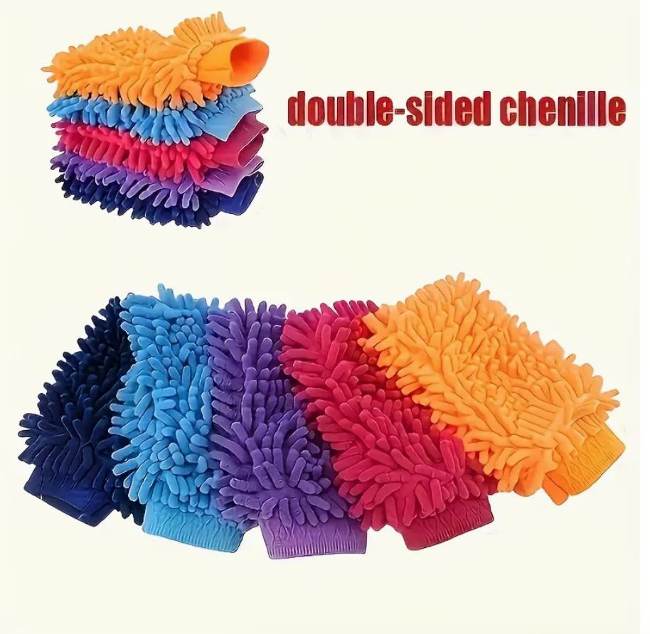 1PC Microfiber Car Wash Glove – Scratch-Resistant Cleaning Mitt for Cars, Home, and Kitchen | Ultra-Soft Wash Tool for Easter, Birthdays, Mother’s Day Gifts - Image 2