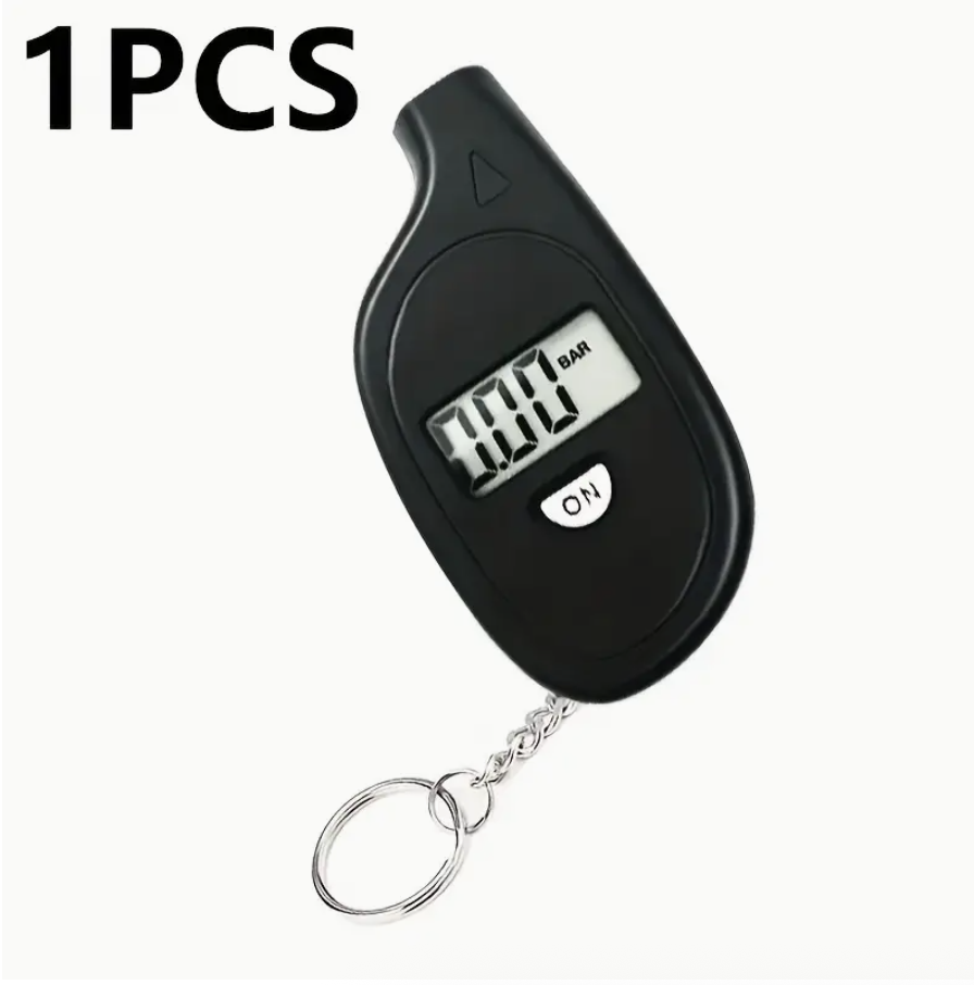 Portable Digital Tire Pressure Gauge with Keychain – Multi-Unit Display (PSI, BAR, KPa, Kg/cm²) & Temperature Sensor | Compact Vehicle Maintenance Tool for Cars, Motorcycles & Bicycles | Durable ABS Construction - Image 7