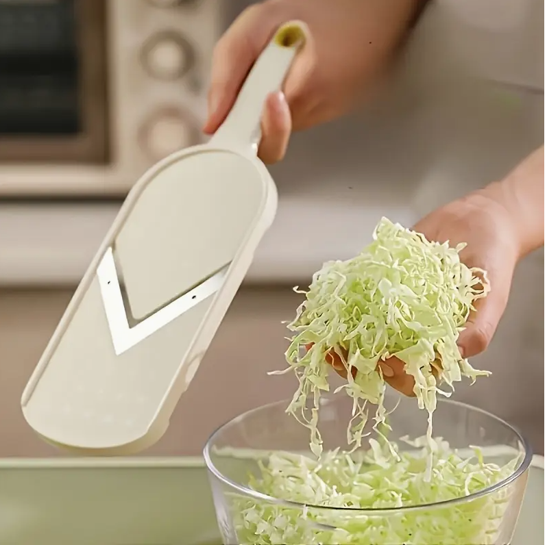 Cabbage Chopper & Slicer – Durable Plastic Vegetable Cutter with Storage Container | Ergonomic Handle for Easy Salad Prep | Ideal for Cabbage, Cucumbers, Carrots & More - Image 5