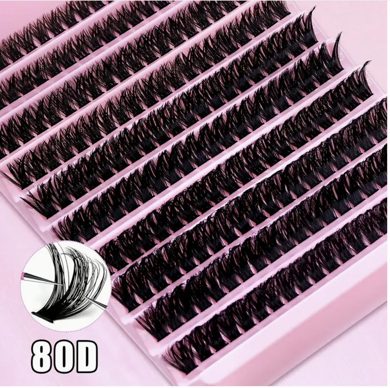 Individual Eyelash Clusters – D Curl 8–16mm | Wide Stem | 30D | DIY Lash Extension Kit | Natural Look & Extra Thick | Reusable Cluster Lashes for Home Use, Travel & Events - Image 6