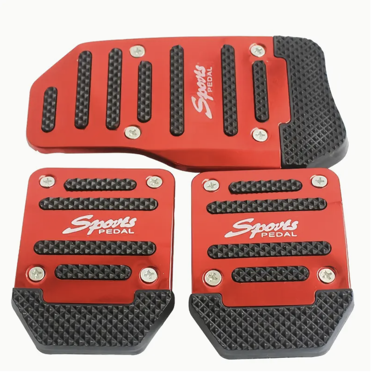 Anti-Slip Car Pedal Covers Set – 3pcs | Universal Fit for Brake, Accelerator & Clutch | Enhanced Grip & Safety | Easy Install Upgrade - Image 3