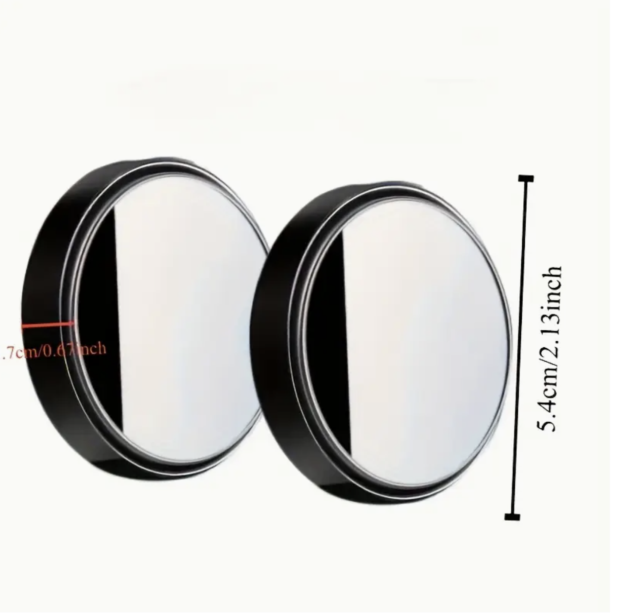 HD Blind Spot Mirror – 360° Wide-Angle Convex Rearview Mirror | Easy Installation & Enhanced Driving Safety - Image 2