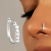 Artificial Non-Perforated Nose Ring – Hypoallergenic, Nickel-Free  Bohemian • K-Pop • Hip-Hop Style | No Piercing Required | Allergy-Safe Nose Jewelry for Women