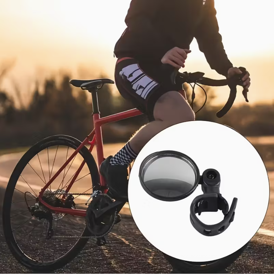 2pcs Bicycle Rearview Convex Mirror Safety & Visibility • Reflective Convex Design • Adjustable & Durable • For Mountain, Electric & Balance Bikes - Image 6