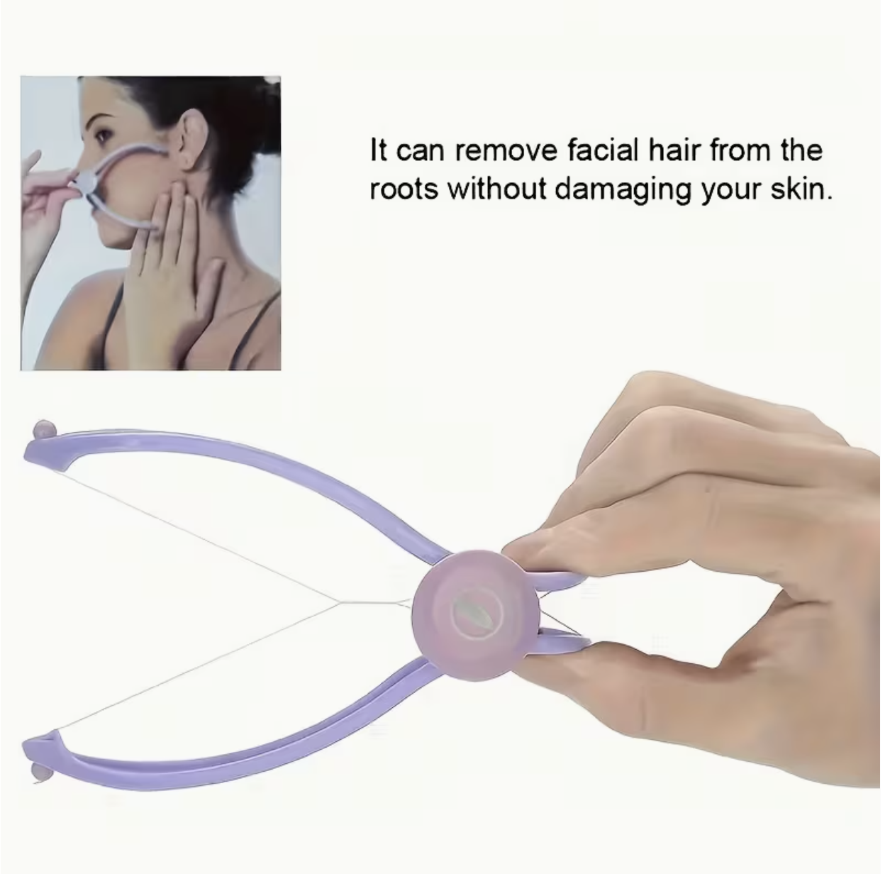 Portable Facial Hair Remover Spring – Easy-to-Use Coil Threading Tool for Cheeks, Eyebrows & Chin | Low-Allergenic DIY Beauty Tool for Women - Image 6
