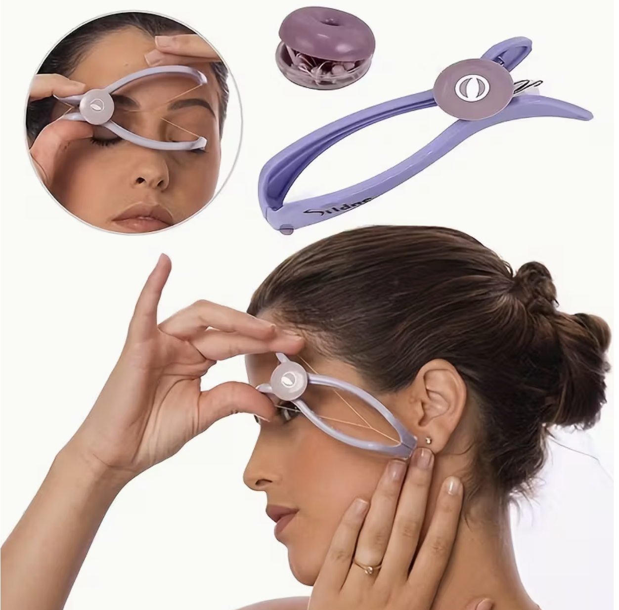 Portable Facial Hair Remover Spring – Easy-to-Use Coil Threading Tool for Cheeks, Eyebrows & Chin | Low-Allergenic DIY Beauty Tool for Women